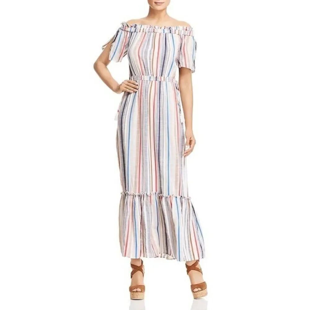 1.State S Off Shoulder Blouson Maxi Dress SzXS